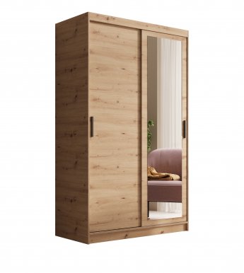 SW-HAI 120 cm A Skapis ar bīdāmām durvīm un spoguli,Artisan