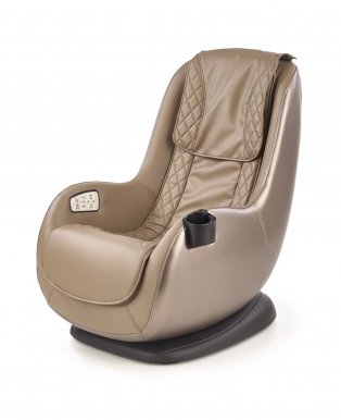 DOPIO Atpūtas krēsls ar masāžas funkciju (brūna/bēša)