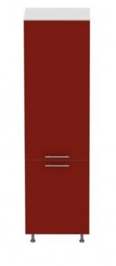 Standard DWZL L/P 60 cm Akrila glancēts Grīdas skapītis ledusskapim