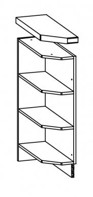 Modena MD11/D20NZ L/P 20 cm Corner base cabinet 