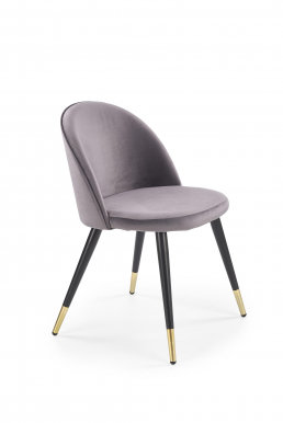 V-CH-K/315-KR- C.P Chair (dark grey/black/gold)