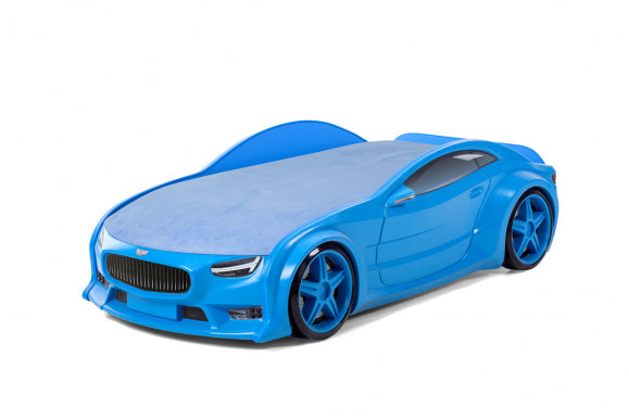 NEO/ Beta 3D Gulta auto bērniem ar matraci (zils)