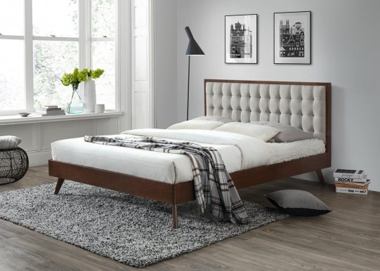 V-CH-SOL 160 Divguļamā gulta ar redelēm (Bēšs/rieksts)