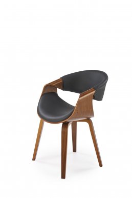 K544 Chair,Black/walnut