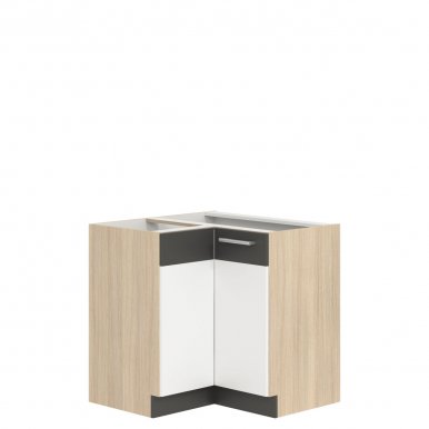 Modena MDF MD21/D90NW L/P 90/90 cm Grīdas stūra skapītis
