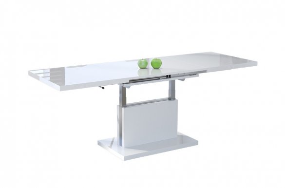 ASTON- 70 sz Extendable table transformer (white gloss)