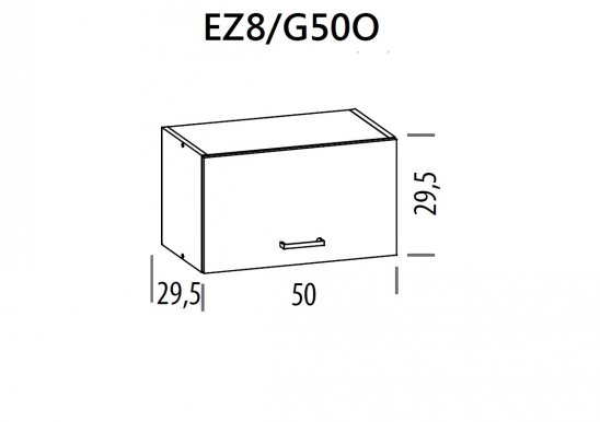 Eliza EZ8/G50O 50 cm Hängeschrank
