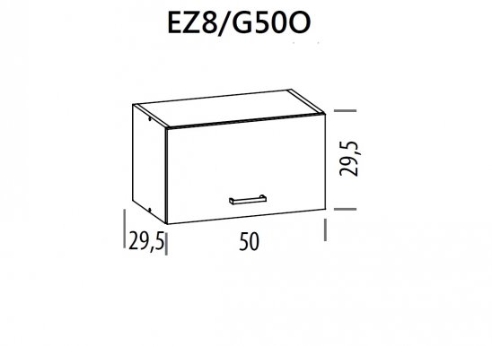Eliza EZ8/G50O 50 cm Навесной шкаф 