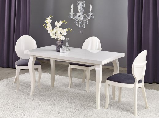 MOZART-ST 140-180 Extendable dining table white