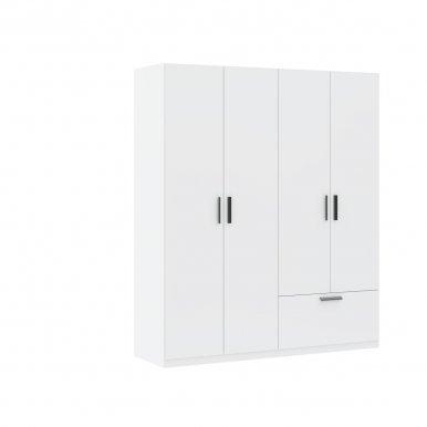 INTERLIT SZF 4D1S Шкаф с 4 дверцами и 1 ящиком,белый матовый