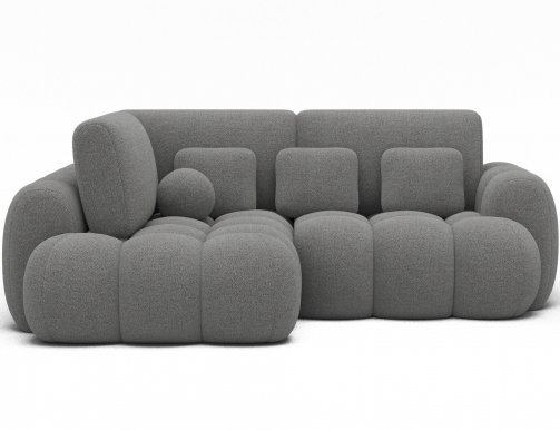 COZ Ecksofa (Royal 04 Grau boucle)
