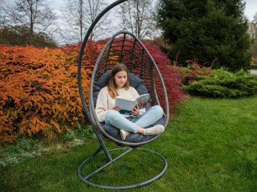BELLISSIMO Hanging chair with cushions
