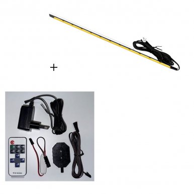 VGO LED PLUG-IN POWER SUPPLY SET (24W) + PROFILE LED 605 mm cold white
