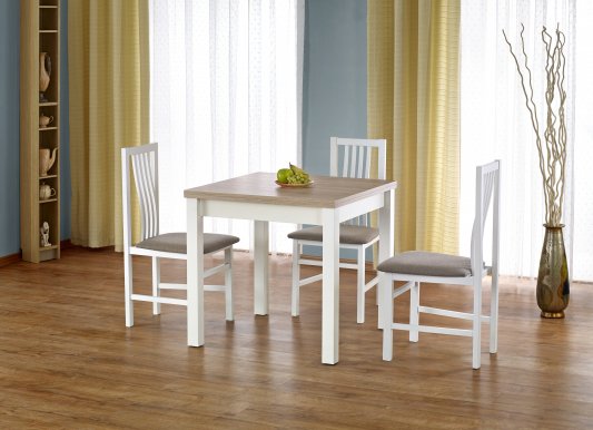 GRACJAN Extension table Oak sonoma/White