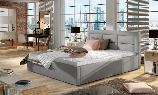 ROS-00 ST-MET 160x200 Doppelbett mit Bettkasten
