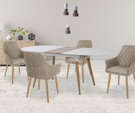 CALIBER (160-200) Extendable dining table