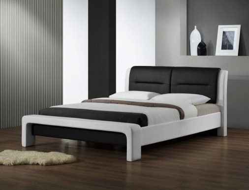 Cassandra LOZ 120 balts/melns Divguļamā gulta ar redelēm