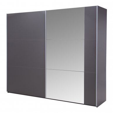 Bastia 250 Sliding door wardrobe (graphite)