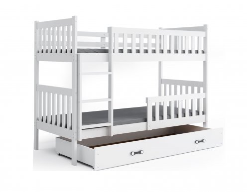 Cubus 2 Двухъярусная кровать с матрасами 190x90 белый