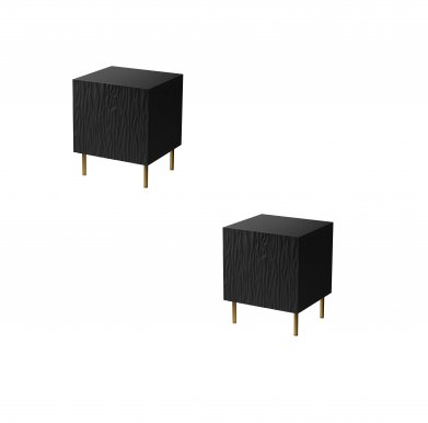 Jungle- SZN Bedside 2pcs Black