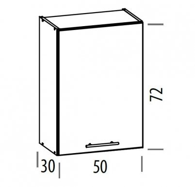 TIFANY T5/G50 L/P Wall cabinet