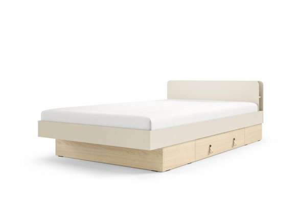 Solerno SA19 L/R Macadamia,120x200 Кровать с одним выдвижным ящикам