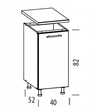 TIFANY T15/D40 L/P Напольный шкаф