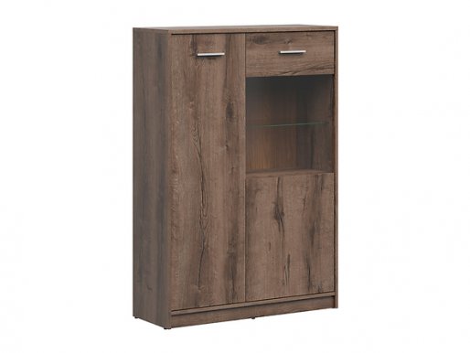 Nepo Plus REG1D1W/90 Glass-fronted cabinet