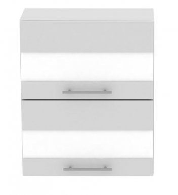 Standard WK2S60 60 cm Laminat Horizontal wall cabinet with 2 glass doors
