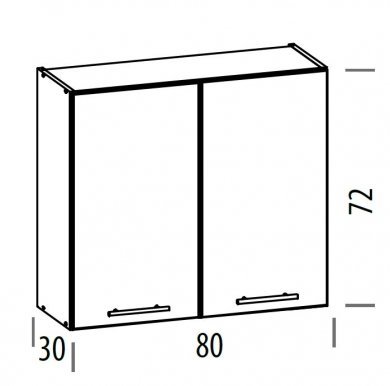 TIFANY T11/G80 Навесной шкаф с полками