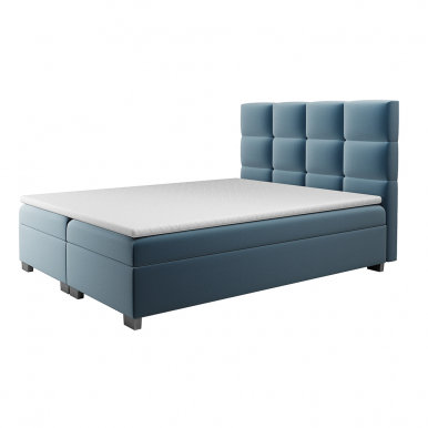 CANADA Box Springs 140x200 Bed with box (blue fabric Alfa 14)