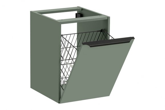 Sombra green 81-40-1DK Боковой шкаф 40 см с корзиной для белья