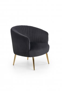 CROWN Armchair (black/gold)