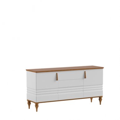 Torino TO-K3sz Chest of drawers white gloss/oak mocca