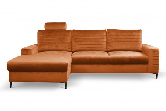 COLLIN Угловой диван (Velluto Rust 33)