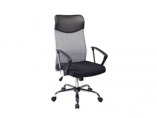 Q-025CS Офисное кресло Чёрный/серый