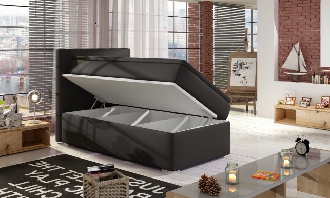 Roc-00 90x200 Boxspring Bed LEFT