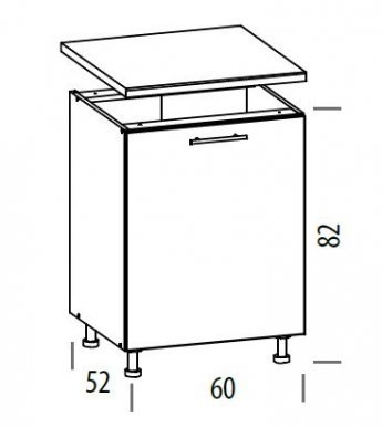 TIFANY T19/D60 L/P Base cabinet