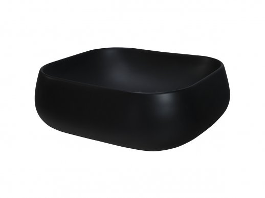 UM- UN-NIKA-MB 78103MB Black matt Uzliekama izlietne 45cm