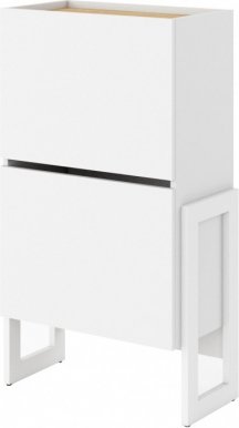 Claro CR-05 Shoe cabinet White mat/oak riviera