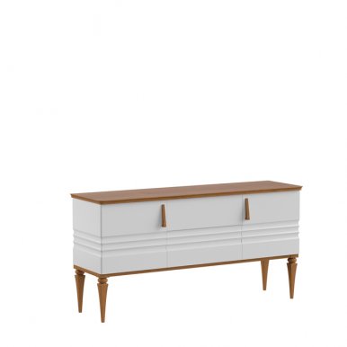 Torino TO-K3 Chest of drawers white gloss/oak mocca