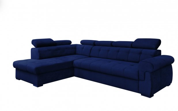 Primeb NAR Stūra dīvāns,Fresh 11 Zils Velvet