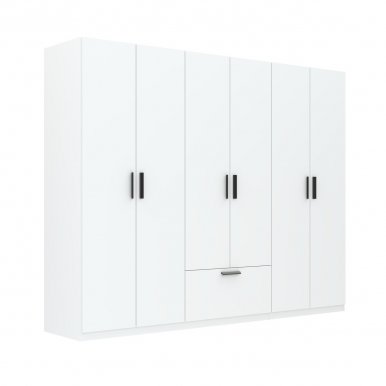 INTERLIT SZF 6D1S Шкаф с 6 дверцами и 1 ящиком,белый матовый