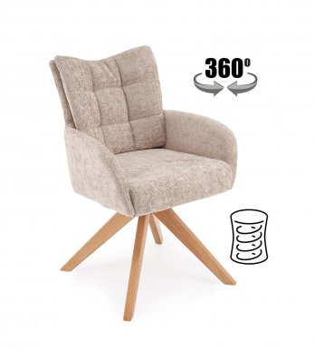 K540 WD Stuhl Beige/Natur