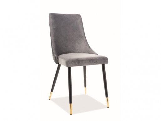 PIANOV Chair (Velvet-black/gold)