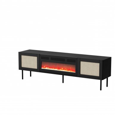 JUTA EF RTV+ kamin black TV cabinet