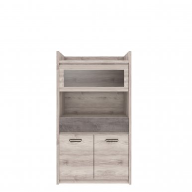 JAZZ WIT NIS 2D1W1S Glass-fronted cabinet