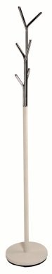 Coat stand LETA white/chrome