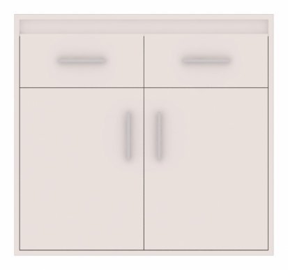 Texas 4 Chest of drawers White mat