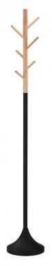 W58 Black/beech Hat and coat stand